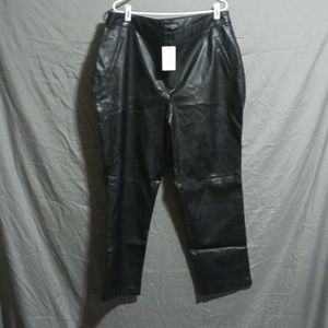 Eloquii faux leather pants.